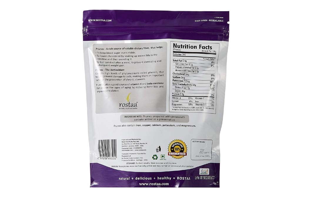 Rostaa Californian Prunes    Pack  1000 grams